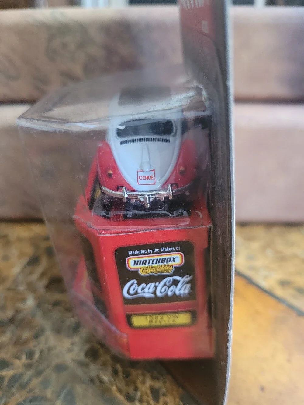 Matchbox Collectibles Coca-Cola 1962 VW Beetle Toy Car - White & Red